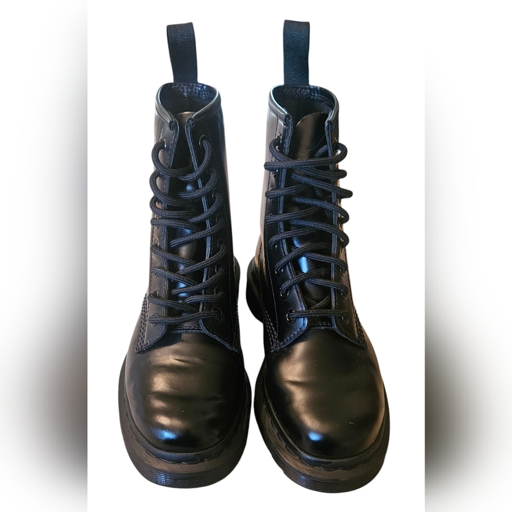 Doc Martens 14353 1460 Smooth Black Leather Combat Women Boots Size UK 3 US 5